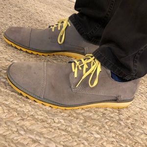 Mark Nason Skechers Grey Suede Oxford Sz 10